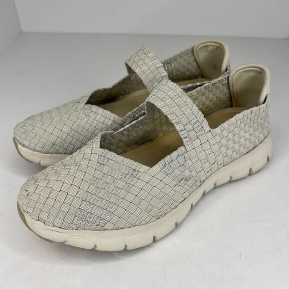 Skechers Womens Gray Bernie Mev Comfi Lightweight Foam Size 9 Slip On Sandals - Picture 1 of 9